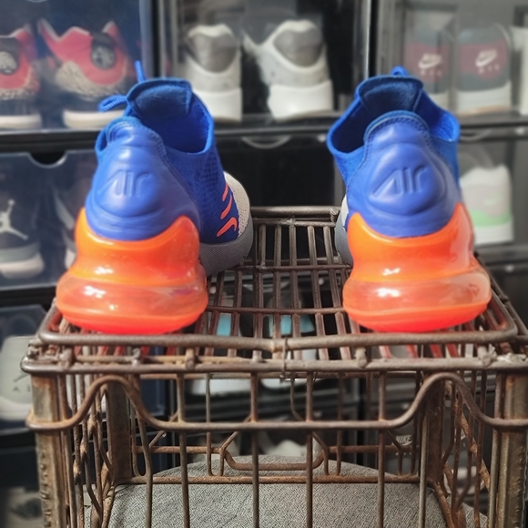Nike Air Max 270 "Racer Blue/ Total Crimson" Good Preowned Condition. Fastshippr - Picture 6 of 13